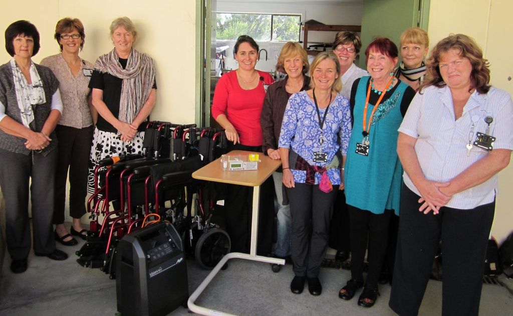 Local palliative care personnel excited to be getting new ergonomic equipment. Local palliative care personnel excited to be getting new ergonomic equipment.